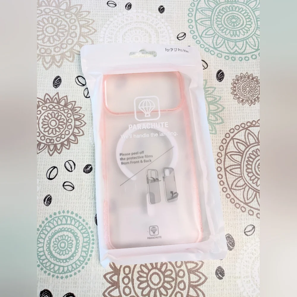 Parachute Clear Cover for iPhone 17 Pro Max - Pink